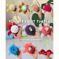 10-in-1 Fruit Turtle Crochet Pattern Bundle