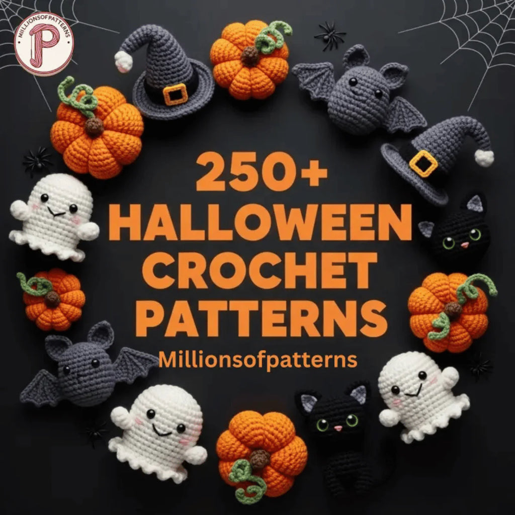 250+ Halloween Crochet Pattern Bundle – Spooky Amigurumi & Decor PDF Collection