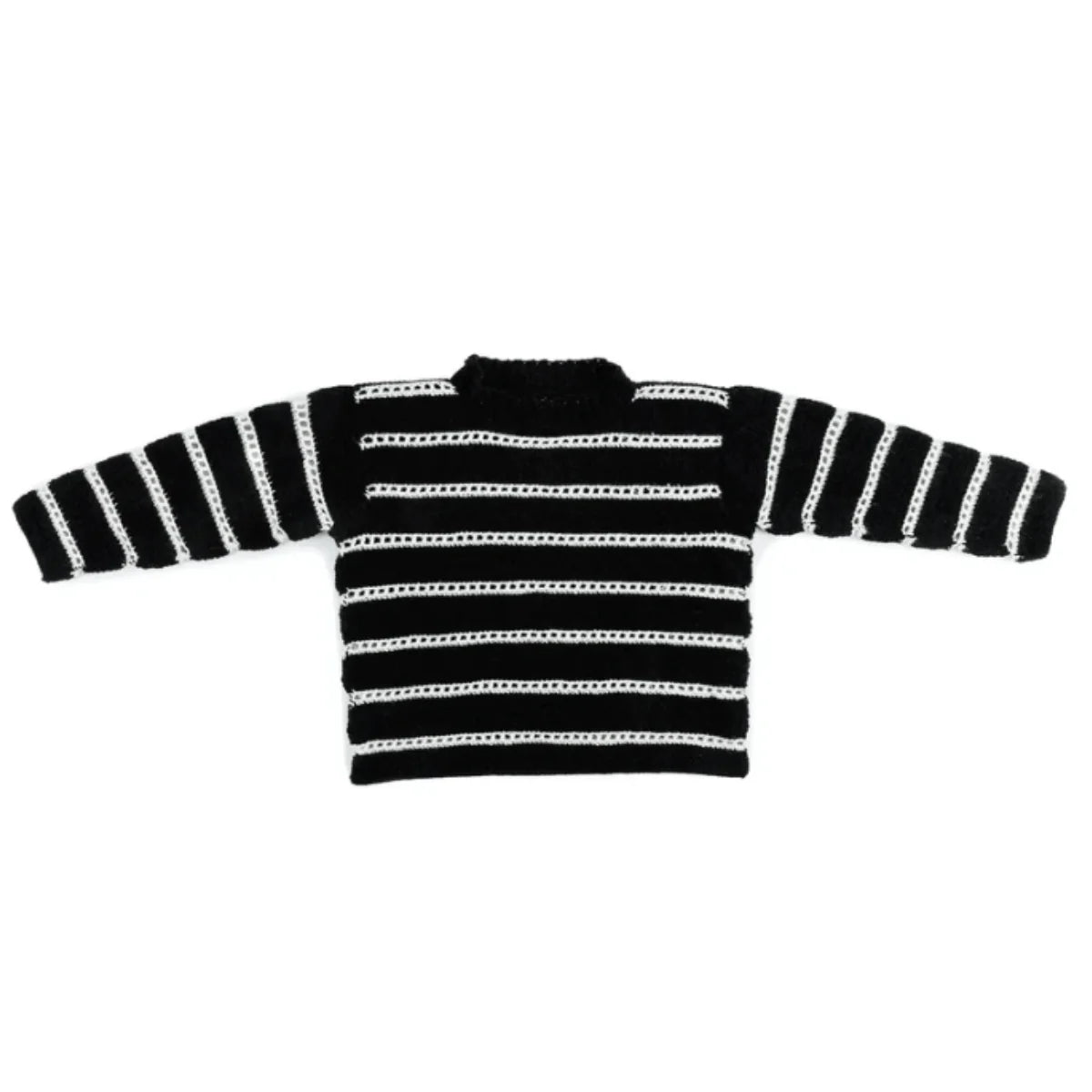 Bernat Eyelet Stripes Crochet Pullover Pattern – Lightweight Sweater PDF