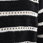 Bernat Eyelet Stripes Crochet Pullover Pattern – Lightweight Sweater PDF