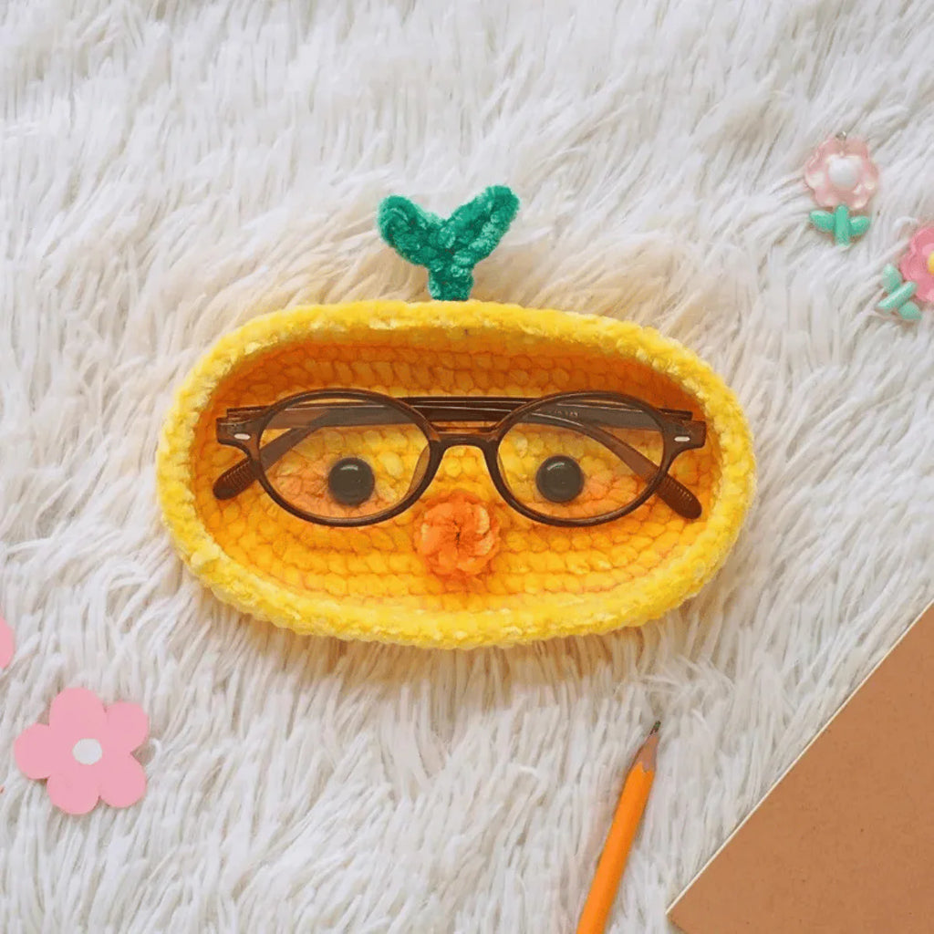Kawaii Glasses Holders Crochet Pattern PDF – Cute Animal Eyeglass Stand Tutorial
