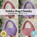 Nokka Bag Crochet Pattern PDF – Modern Chunky Shoulder Bag