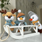 3-in-1 Amigurumi Crochet Pattern – Penguin, Snowman & Reindeer PDF Pattern