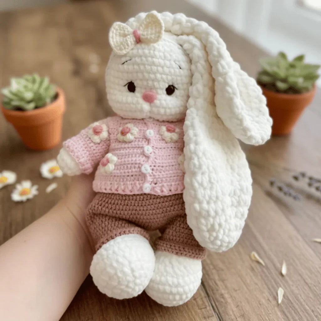 Bella Bunny Outfit Amigurumi Crochet Pattern PDF Toy & Clothes Tutorial