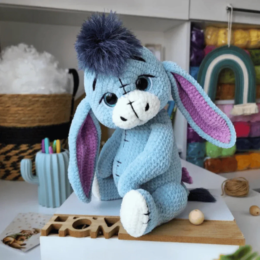 Donkey Amigurumi Crochet Pattern PDF Farm Animal Plush Toy Tutorial