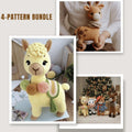 Forest Friends Amigurumi Crochet Pattern Bundle PDF Woodland Animal Toy Set