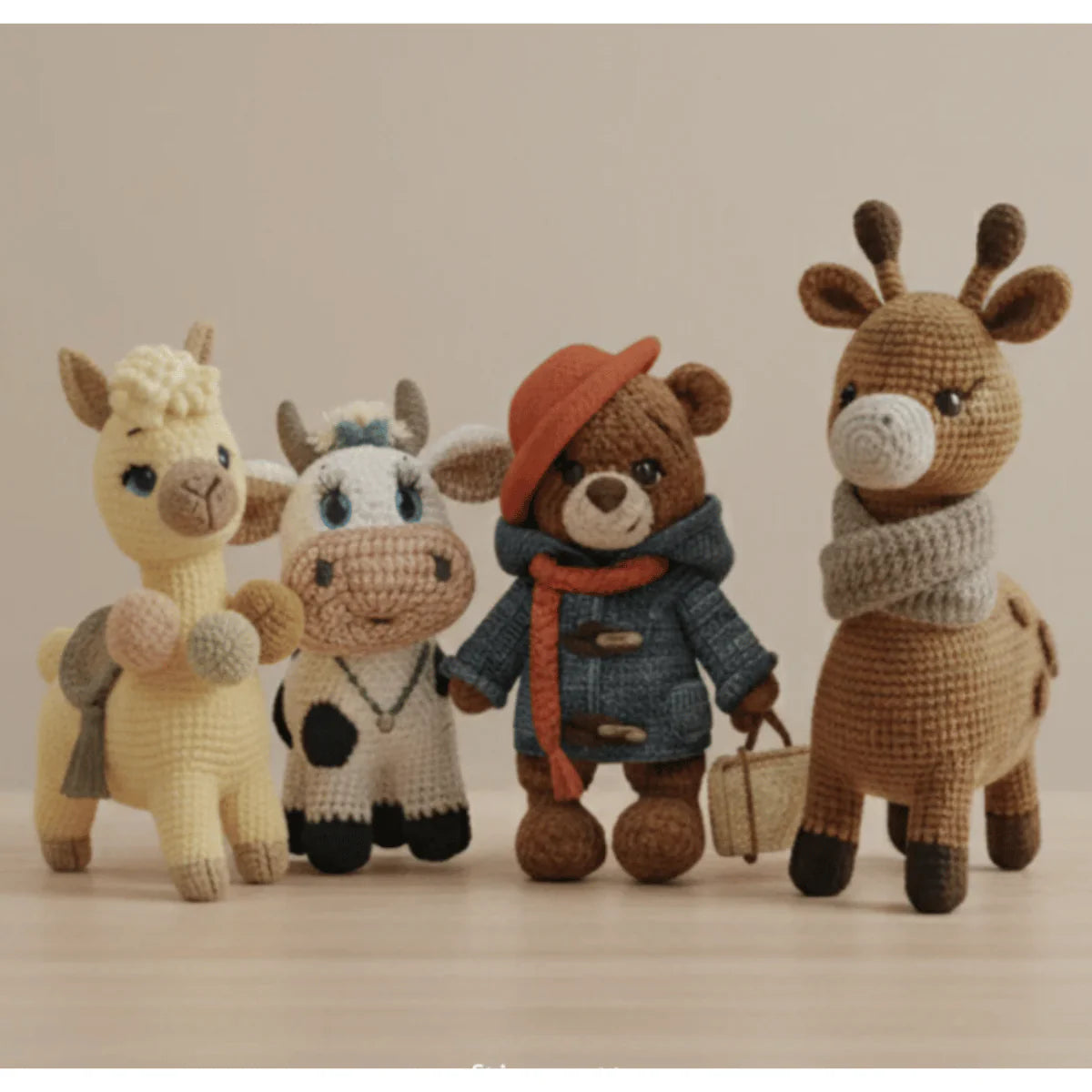 Forest Friends Amigurumi Crochet Pattern Bundle PDF Woodland Animal Toy Set