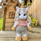 2-in-1 Unicorn & Horse Amigurumi Crochet Pattern PDF with Clothes Tutorial