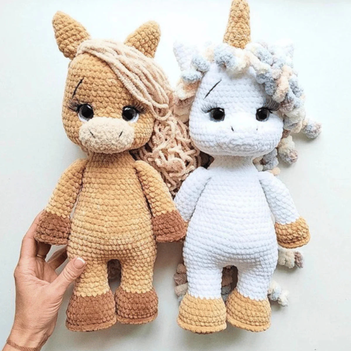 2-in-1 Unicorn & Horse Amigurumi Crochet Pattern PDF with Clothes Tutorial