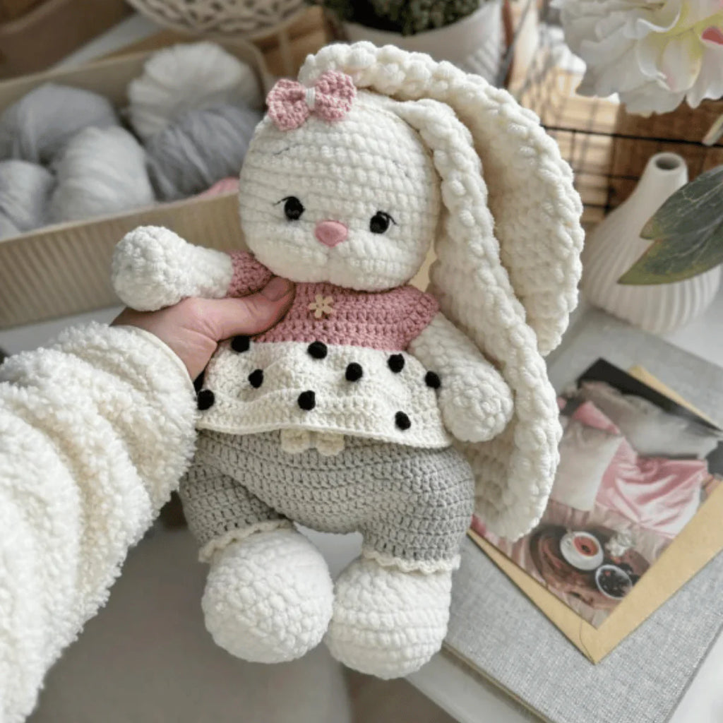 Businka Outfit Crochet Pattern for Bunny Lala & Bear Topa PDF