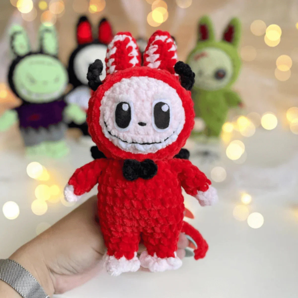 Labubu 5-in-1 Halloween Crochet Outfits PDF Doll Clothes Pattern Bundle