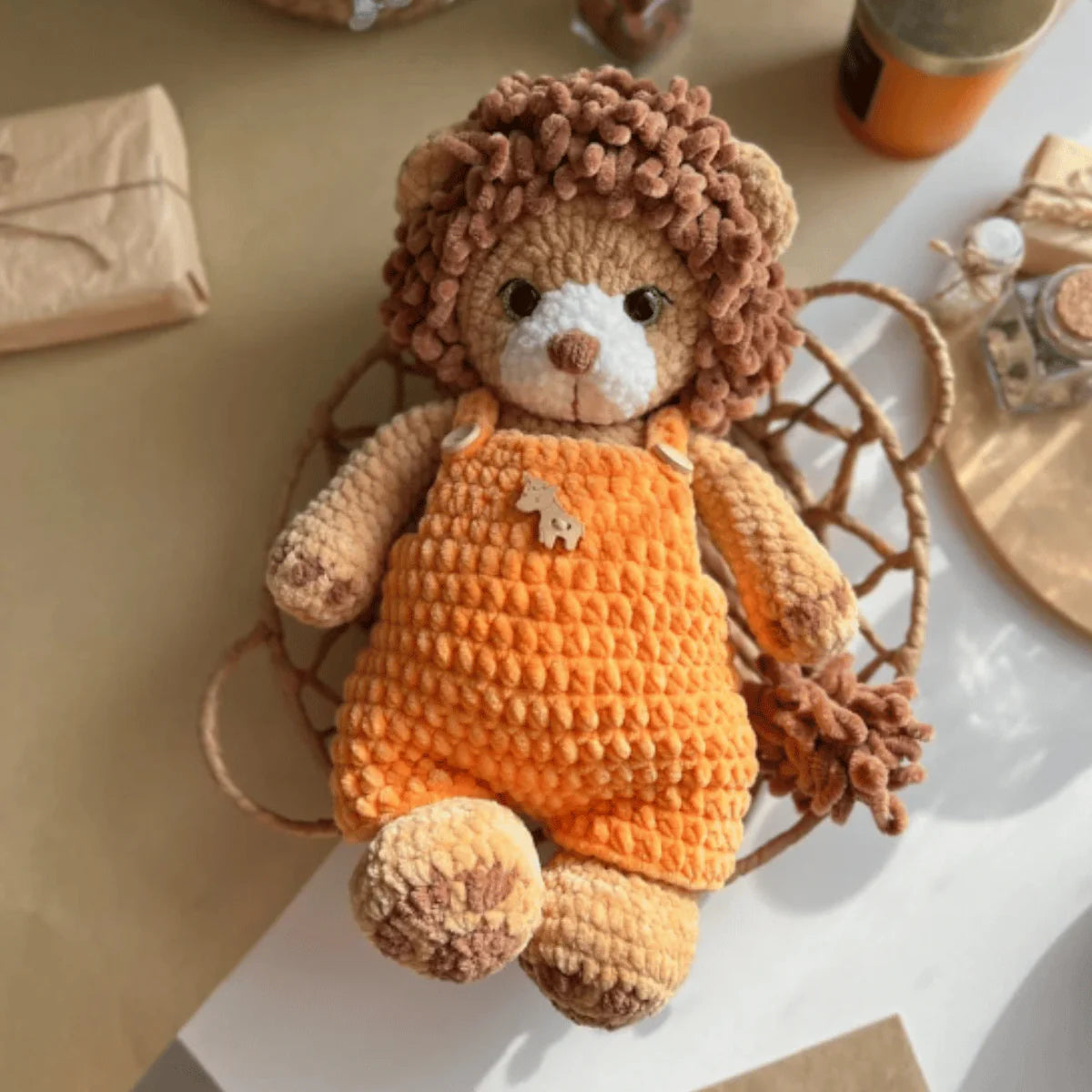 Lion Crochet Pattern with Outfit PDF Amigurumi Plush Toy Tutorial