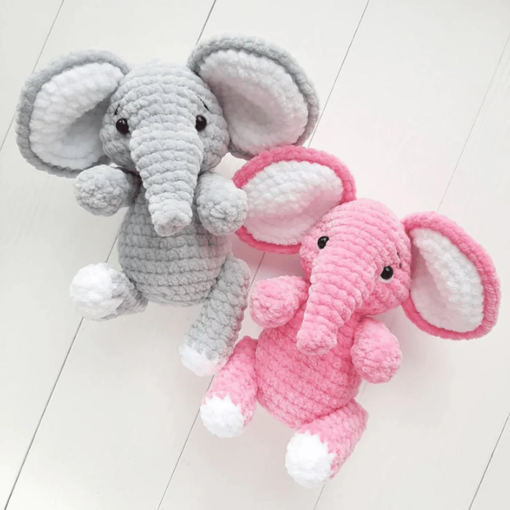 Elephant Amigurumi Crochet Pattern PDF Plush Safari Animal Tutorial