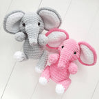 Elephant Amigurumi Crochet Pattern PDF Plush Safari Animal Tutorial
