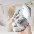 Elephant Amigurumi Crochet Pattern PDF Plush Safari Animal Tutorial