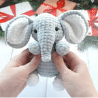 Elephant Amigurumi Crochet Pattern PDF Plush Safari Animal Tutorial