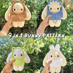 Baby Bunny Crochet Pattern Bundle – Cute Bunny Outfit Collection