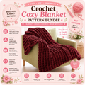 Bernat Bricks Crochet Blanket Pattern – Chunky Textured Afghan PDF
