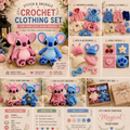 2-in-1 Stitch & Angel Amigurumi Crochet Pattern PDF Plush Toy Bundle Tutorial