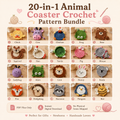 Crochet Coaster Pattern Bundle – Cute Handmade Mug Rug Set