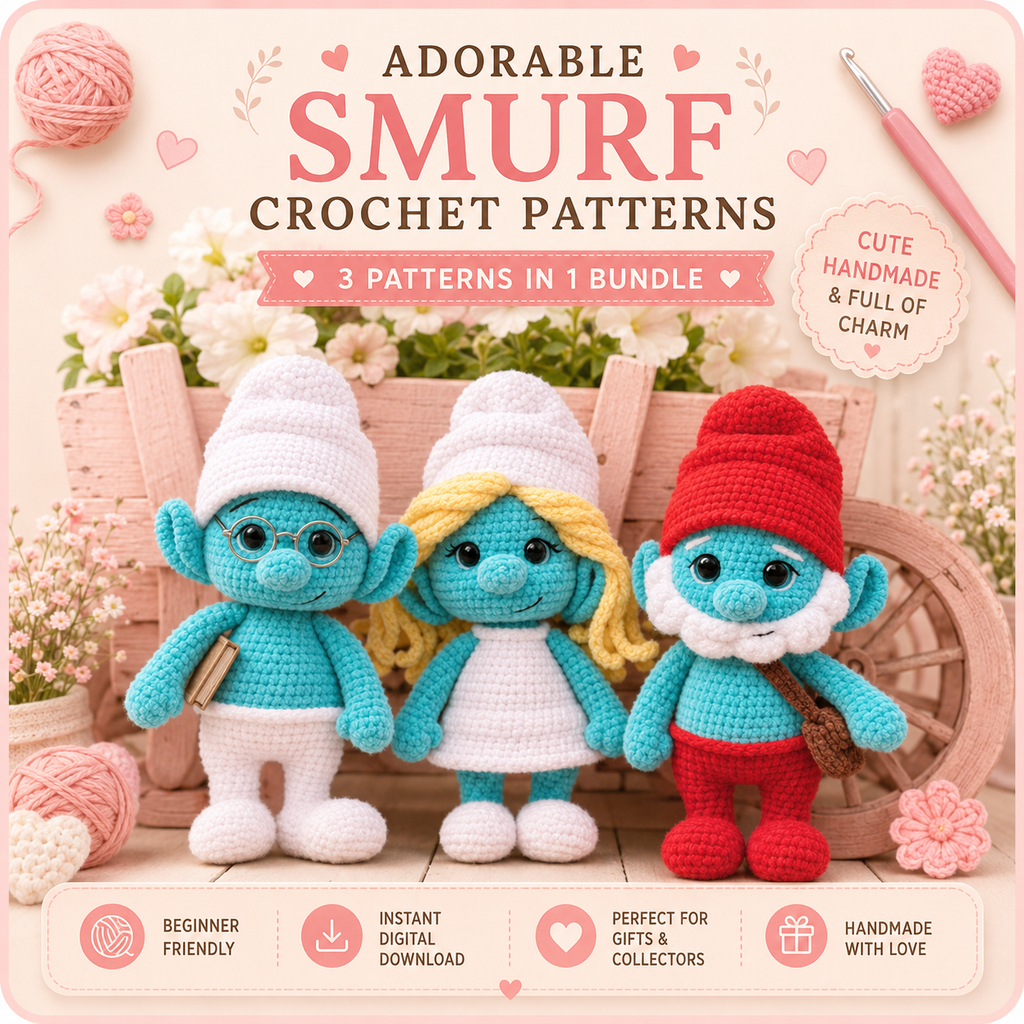 The Blaulings 3-in-1 Crochet Family PDF Amigurumi Bundle Tutorial