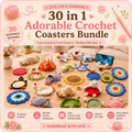 Floral Mug Rug & Coaster Crochet Pattern Bundle