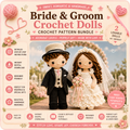 Bride & Groom Wedding Dolls Crochet Pattern – Amigurumi Couple Set