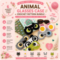 5-in-1 Crochet Glasses Case Pattern – Eyeglass & Sunglasses Pouch PDF Bundle