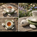 Floral Mug Rug & Coaster Crochet Pattern Bundle