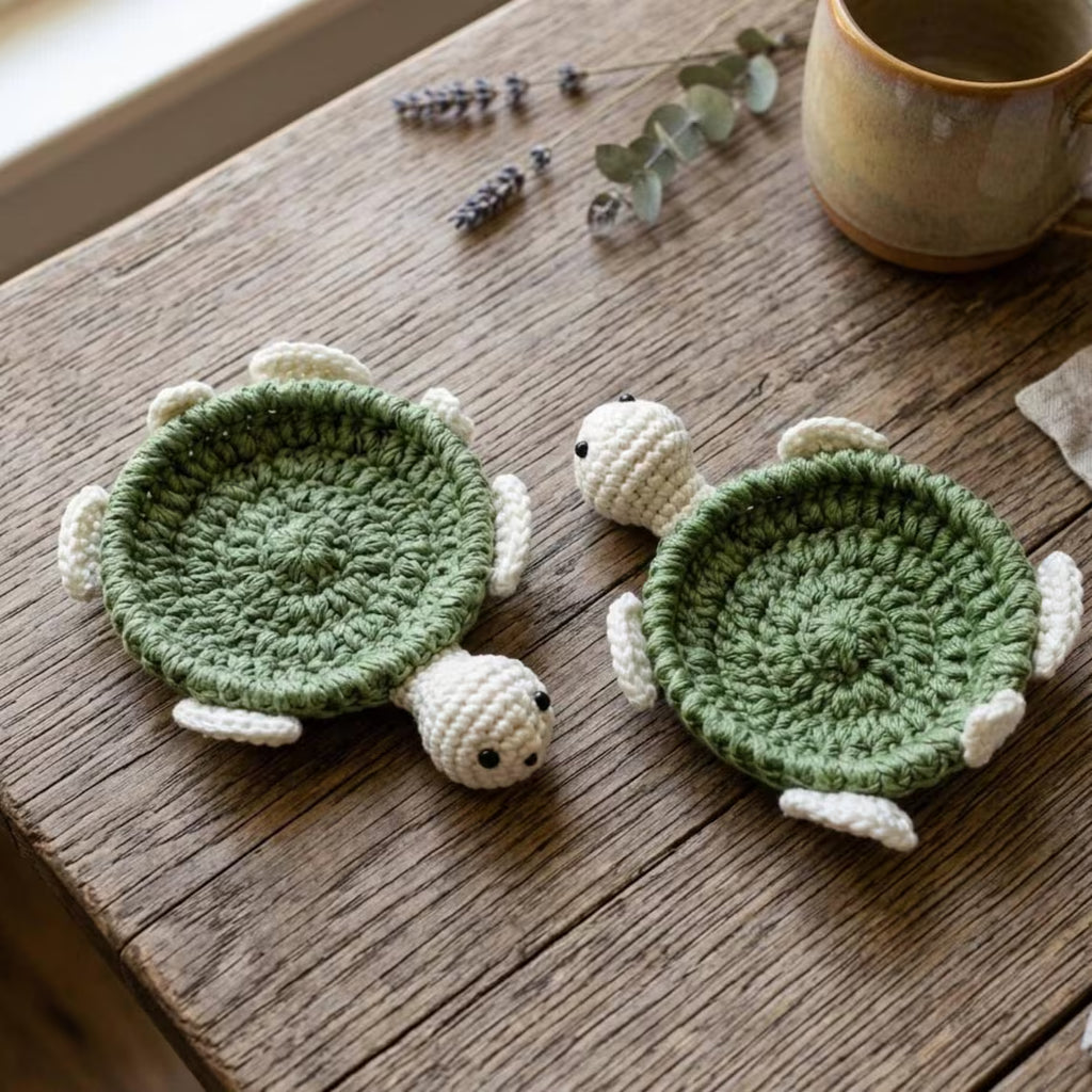 Crochet Coaster Pattern Bundle – Cute Handmade Mug Rug Set