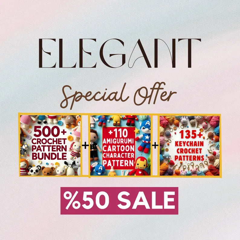 150+ Flower Crochet Pattern Bundle – Floral Bouquet & Botanical PDF Collection