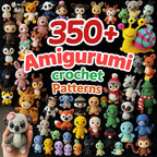 350+ Amigurumi Crochet Patterns Bundle – Animals, Dolls & Plushie PDF Collection