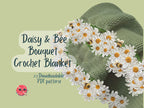 Bouquet Blanket Crochet Pattern Bundle – Floral Afghan & Granny Square PDF Collection