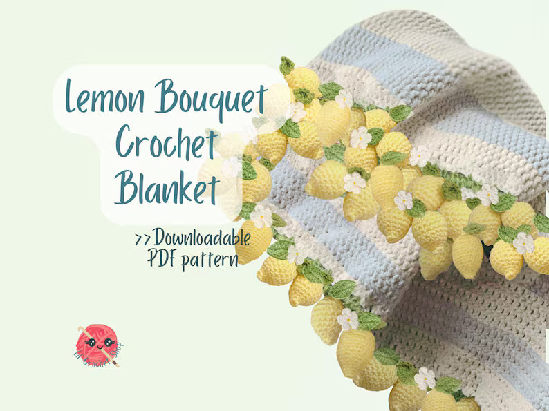 Bouquet Blanket Crochet Pattern Bundle – Floral Afghan & Granny Square PDF Collection