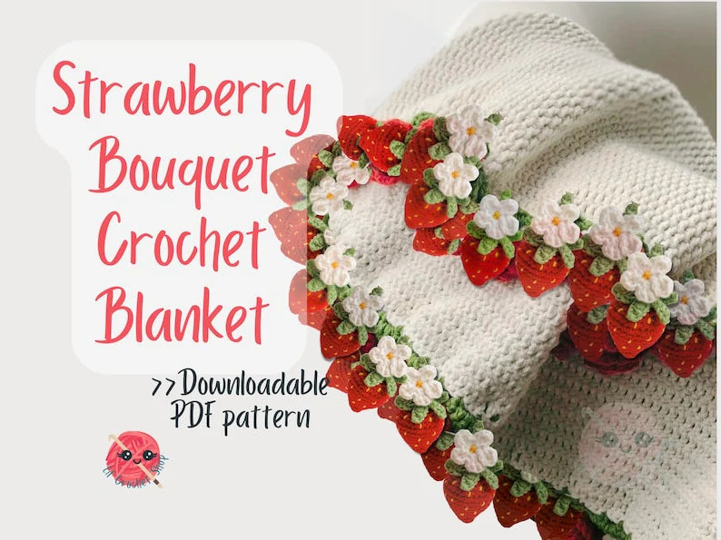 Bouquet Blanket Crochet Pattern Bundle – Floral Afghan & Granny Square PDF Collection