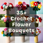 150+ Flower Crochet Pattern Bundle – Floral Bouquet & Botanical PDF Collection