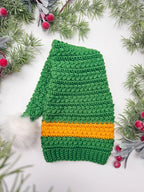 Wheat Stitch Santa & Elf Hat Crochet Pattern – Christmas Stocking Cap