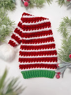 Wheat Stitch Santa & Elf Hat Crochet Pattern – Christmas Stocking Cap