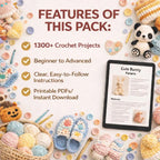 1300+ Crochet Pattern Bundle – Ultimate Mega PDF Collection (All Categories)