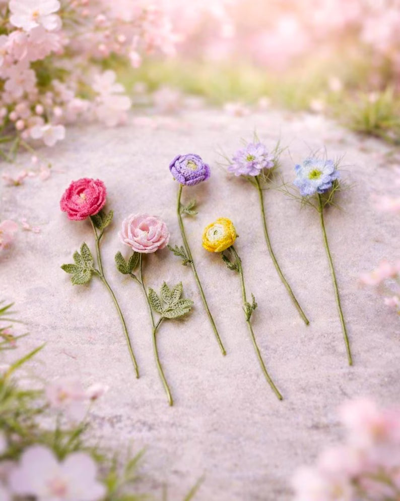 150+ Wedding Flower Crochet Pattern Bundle