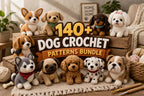 140 Dog Crochet Pattern Bundle PDF – Puppy Amigurumi Mega Collection