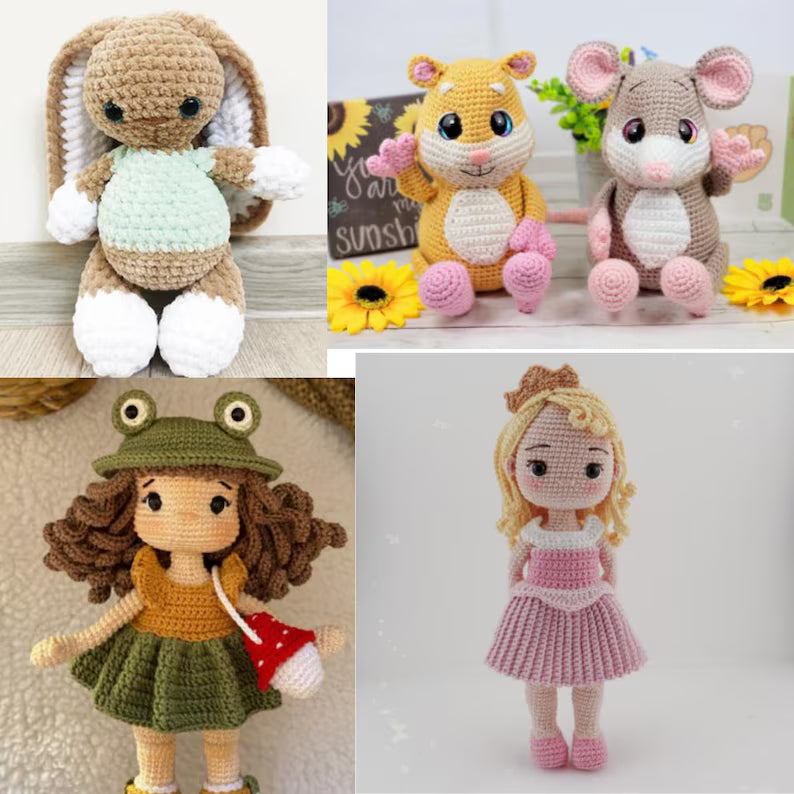550+ Amigurumi Crochet Patterns Bundle – Ultimate Plushie & Toy PDF Collection