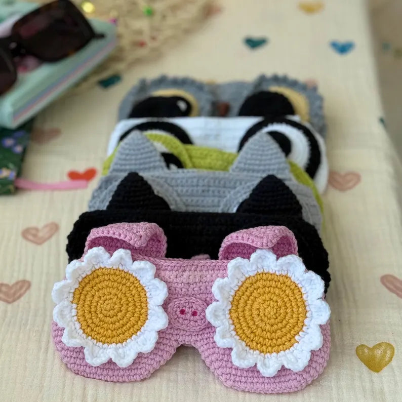 5-in-1 Crochet Glasses Case Pattern – Eyeglass & Sunglasses Pouch PDF Bundle