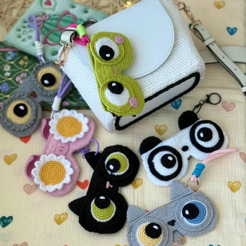 5-in-1 Crochet Glasses Case Pattern – Eyeglass & Sunglasses Pouch PDF Bundle