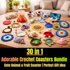 Floral Mug Rug & Coaster Crochet Pattern Bundle