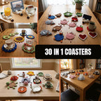 Floral Mug Rug & Coaster Crochet Pattern Bundle