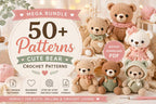 50+ Bear Crochet Pattern Bundle – Cute Teddy Bear & Amigurumi PDF Collection