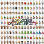 130+ Crochet Keychain Pattern Bundle