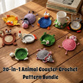 Crochet Coaster Pattern Bundle – Cute Handmade Mug Rug Set