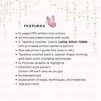 Monarch Butterfly Cardigan Crochet Pattern PDF – Granny Square Boho Sweater